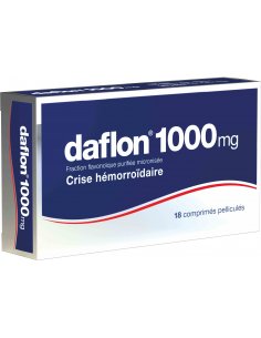 DAFLON Crise hémorroïdaire 1000mg