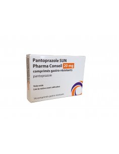 PANTOPRAZOLE Brûlures d'estomac 20 mg : 14 comprimés gastro-résistants-Boîte blanche et touches de orange