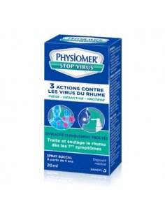 Spray buccal stop virus Physiomer | Contre le rhume et rhinite-Boîte bleue