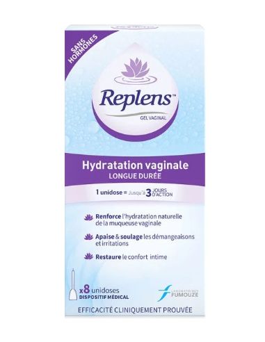 REPLENS Gel Vaginal Hydratation Longue Durée x8 unidoses