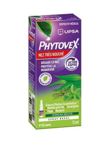 PHYTOVEX Nez Très Bouché Spray Nasal - boite violette