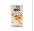 ARKOPHARMA Azinc Boost 10 vitamines et 3 minéraux. Boite blanche avec des représentations de vitamines sur la boite.