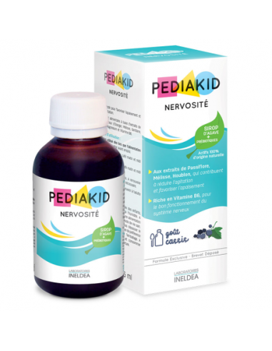 Pediakid Nervosité goût cassis Ineldea en vente en pharmacie bio