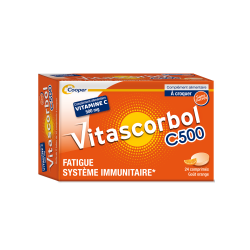 VITASCORBOL Vitamine C500 - 24 comprimés - boite orange