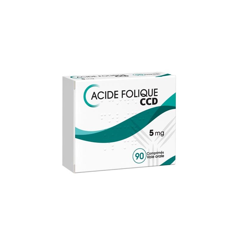 CDD Acide Folique 5mg - 90 comprimés
