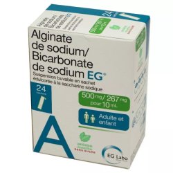 EG Labo Alginate de Sodium/ Bicarbonate de Sodium 500mg/ 267mg