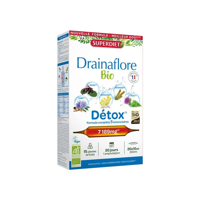 SUPERDIET Drainaflore Detox Bio