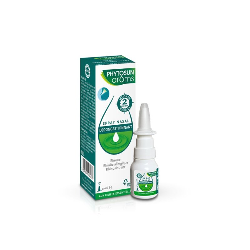 PHYTOSUN AROMS Spray Nasal Décongestionnant - Boite verte et blanche