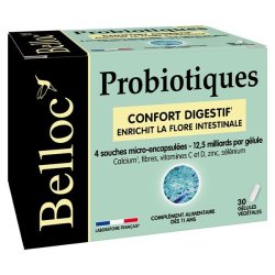 BELLOC Probiotiques 30 Gélules Végétales