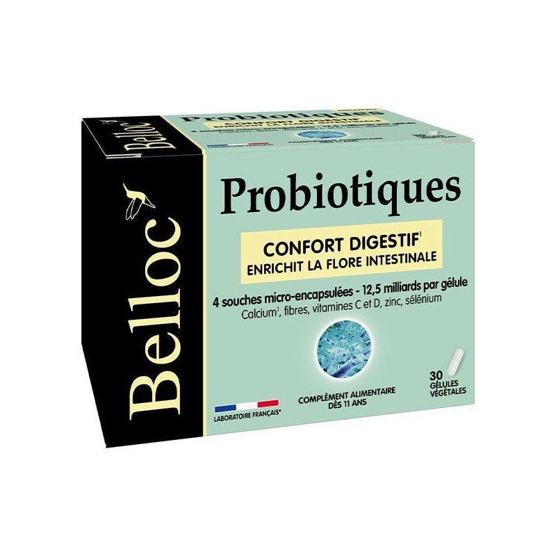 BELLOC Probiotiques 30 Gélules Végétales