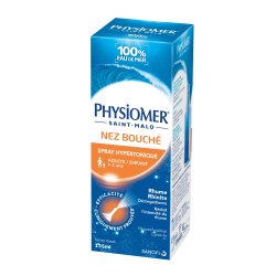 SANOFI PHYSIOMER Spray nasal Nez bouché - Rhume et rhinite - Boîte bleue et orange