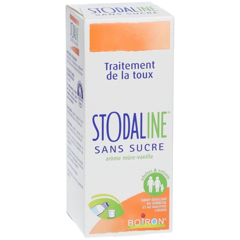 BOIRON Stodaline Sirop Sans Sucre Mûre-Vanille