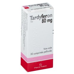 TARDYFERON 80mg boîte de 30 comprimés