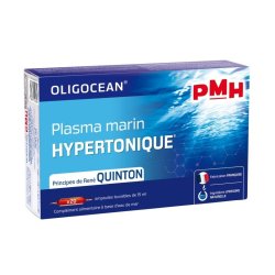 Oligocean Pmh, gélules, santé, bien-être, eau de mer, pmh, fatigue, sel dissout- Boîte bleue