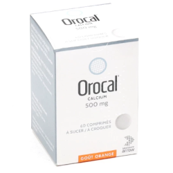 OROCAL Calcium 500mg Comprimés à Sucer/Croquer