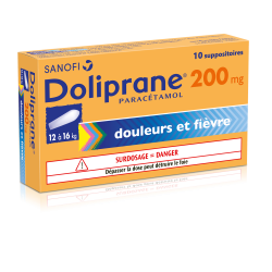 DOLIPRANE 200mg Suppositoires