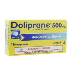 DOLIPRANE Paracétamol 500 mg 16 comprimés