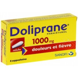 DOLIPRANE Paracétamol 1000 mg 8 Suppositoires
