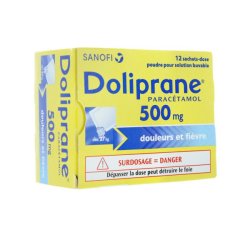 DOLIPRANE-500-mg-12 sachets-dose