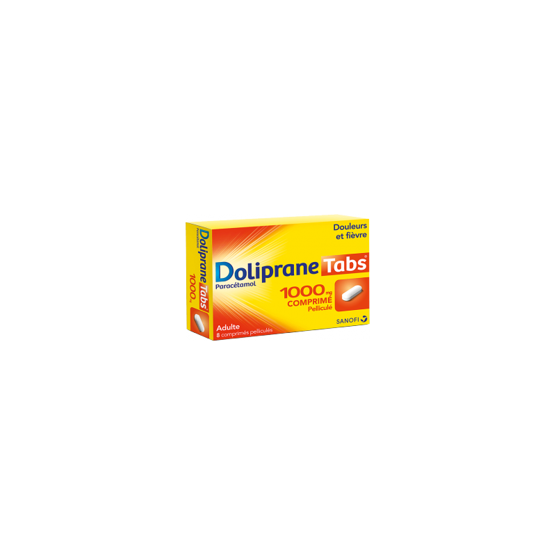 DOLIPRANE Tabs 1000 mg 8 comprimés