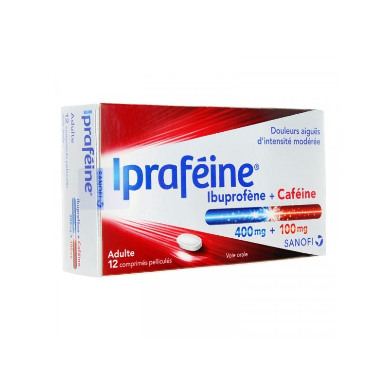 IPRAFEINE Ibuprofène 400mg + Caféine 100mg