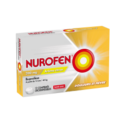NUROFEN 200 mg 12 comprimés orodispersibles-boite jaune et blanche