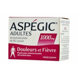 ASPEGIC Adultes 1000mg-boîte rose