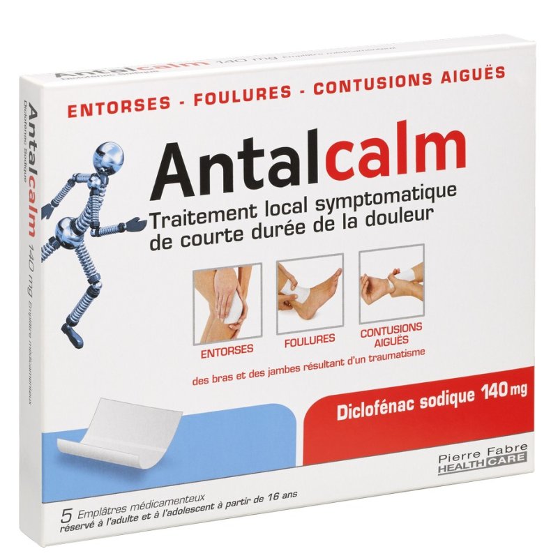 ANTALCALM 140 mg 5 emplâtres