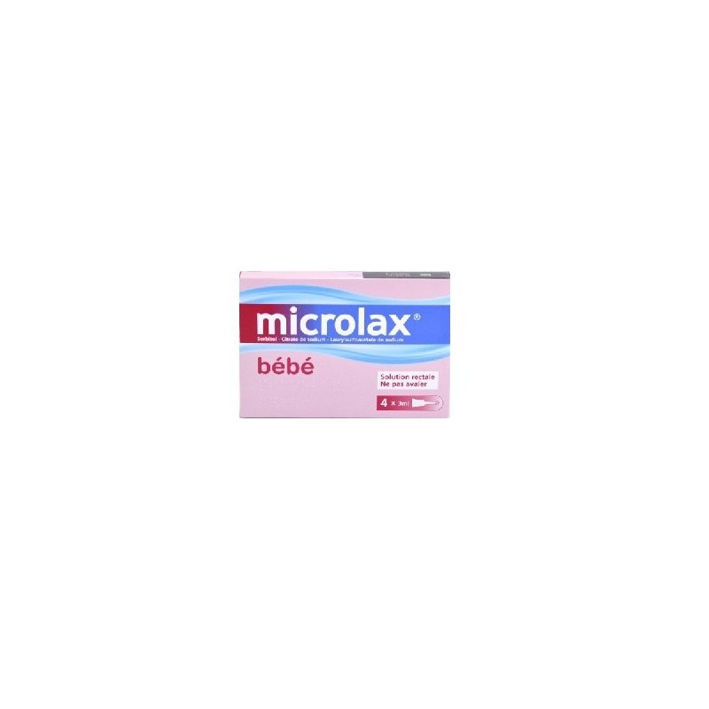 Microlax bébé constipation-boite rose