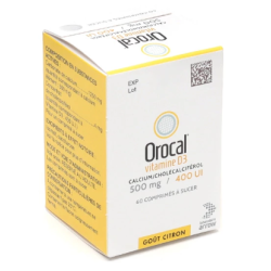 OROCAL Vitamine D3 400 UI Comprimés à Sucer