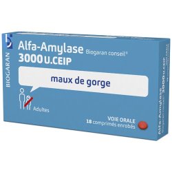 Alfa-Amylase 300 U.CEIP Maux de Gorge