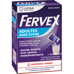 FERVEX Sans sucre Paracétamol 500 mg