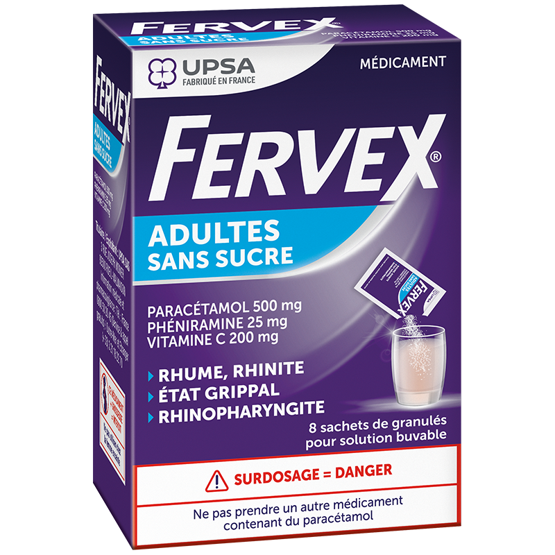 FERVEX Sans sucre Paracétamol 500 mg