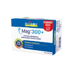 Magnésium 300+ format éco 2x20 jours BOIRON-boîte bleu format eco
