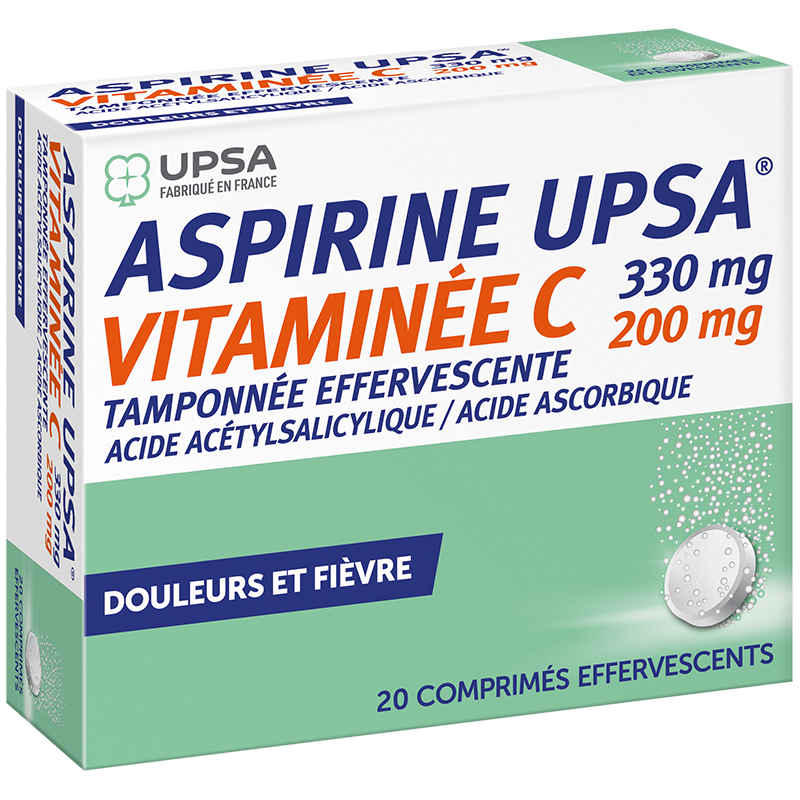 UPSA-Aspirine-330mg-Vitaminée-C