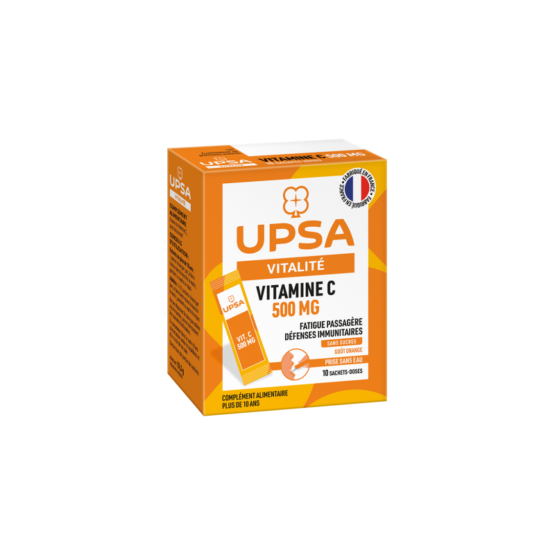 UPSA Vitamine C 500mg Orange 10 Sachets-Doses