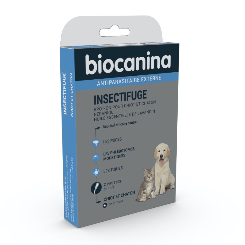 BIOCANINA Insectifuge Spot-On Chiot Et Chaton