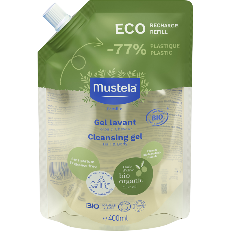 MUSTELA Eco Recharge Gel Lavant Corps & Cheveux BIO