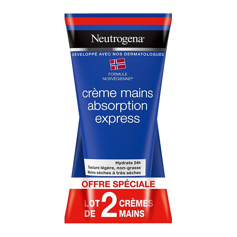 NEUTROGENA Absorption Express Crème Mains Lot de 2