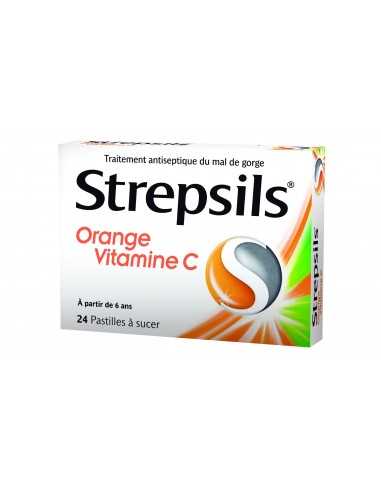 STREPSILS Pastilles Orange et Vitamine C