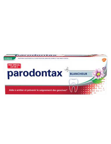 PARODONTAX Dentifrice blancheur 2 x 75 ml