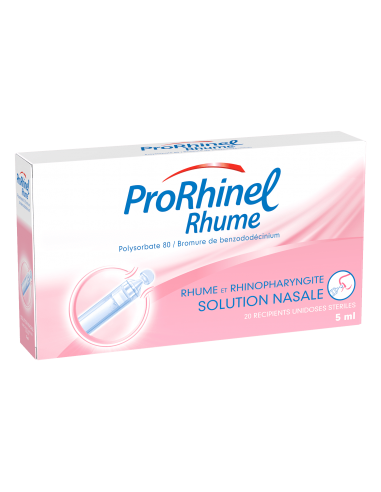PRORHINEL RHUME solution nasale 20 ampoules