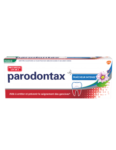 PARODONTAX Dentifrice fraicheur intense 2 x 75 ml