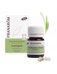 PRANAROM Perles d'huile essentielle de Lemongrass Bio