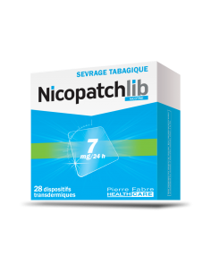 NICOPATCHLIB Nicotine 7mg-boite bleue et blanche
