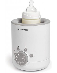 SUAVINEX Chauffe Biberon électrique 3-en-1 avec 3 modes d'utilisation-Chauffe biberon blanc