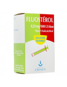 FLUOSTEROL 0,25mg/800 UI 22,5ml pour prophylaxie
