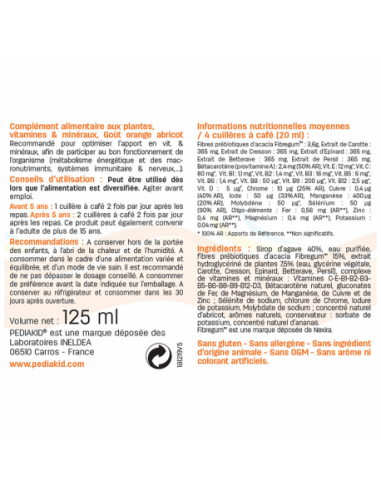 PEDIAKID 22 Vitamines & Oligo-Éléments