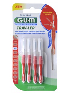 GUM TRAV-LER Brossettes 0,8 mm