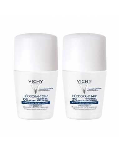 VICHY Déodorant 48H Toucher sec peau sensible lot de 2
